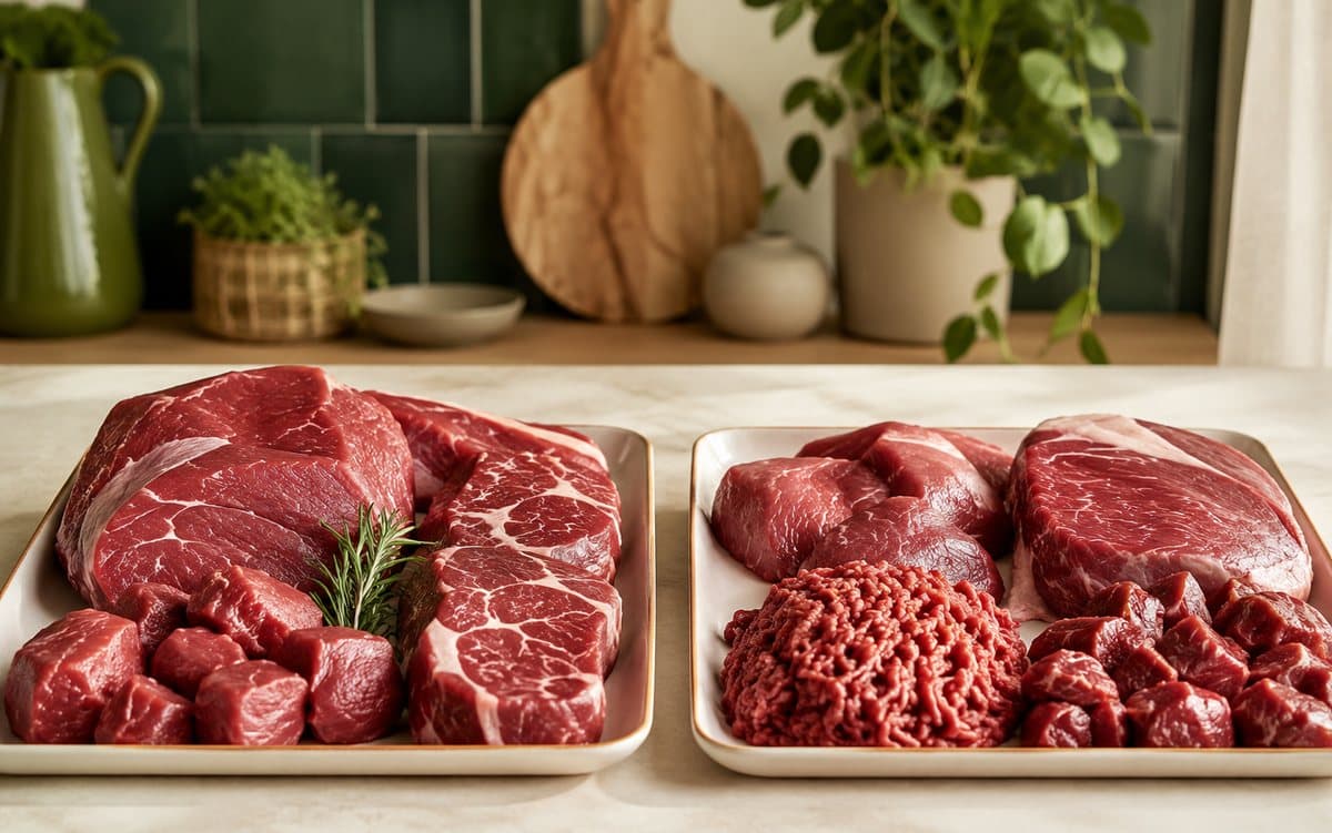 Illustrasjon til Forskjell på halal og vanlig kjøtt